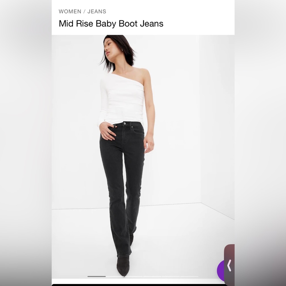 Gap Baby Boot Mid Rise Jeans